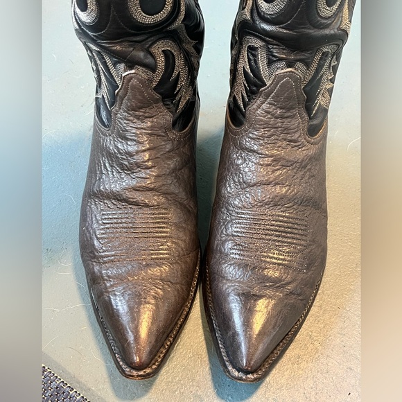 Gray Tony Lama Shark Boots 11D - Picture 3 of 8
